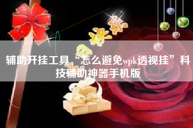 辅助开挂工具“怎么避免wpk透视挂”科技辅助神器手机版