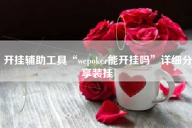 开挂辅助工具“wepoker能开挂吗”详细分享装挂