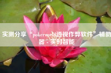 实测分享“pokerworld透视作弊软件”辅助器 - 实时智能