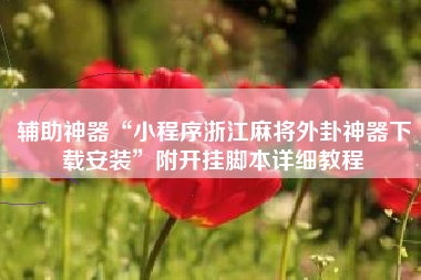 辅助神器“小程序浙江麻将外卦神器下载安装	”附开挂脚本详细教程