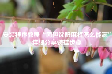安装程序教程“网趣沈阳麻将怎么能赢	”详细分享装挂步骤