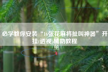 必学教你安装“16张花麻将扯叫神器	”开挂(透视)辅助教程